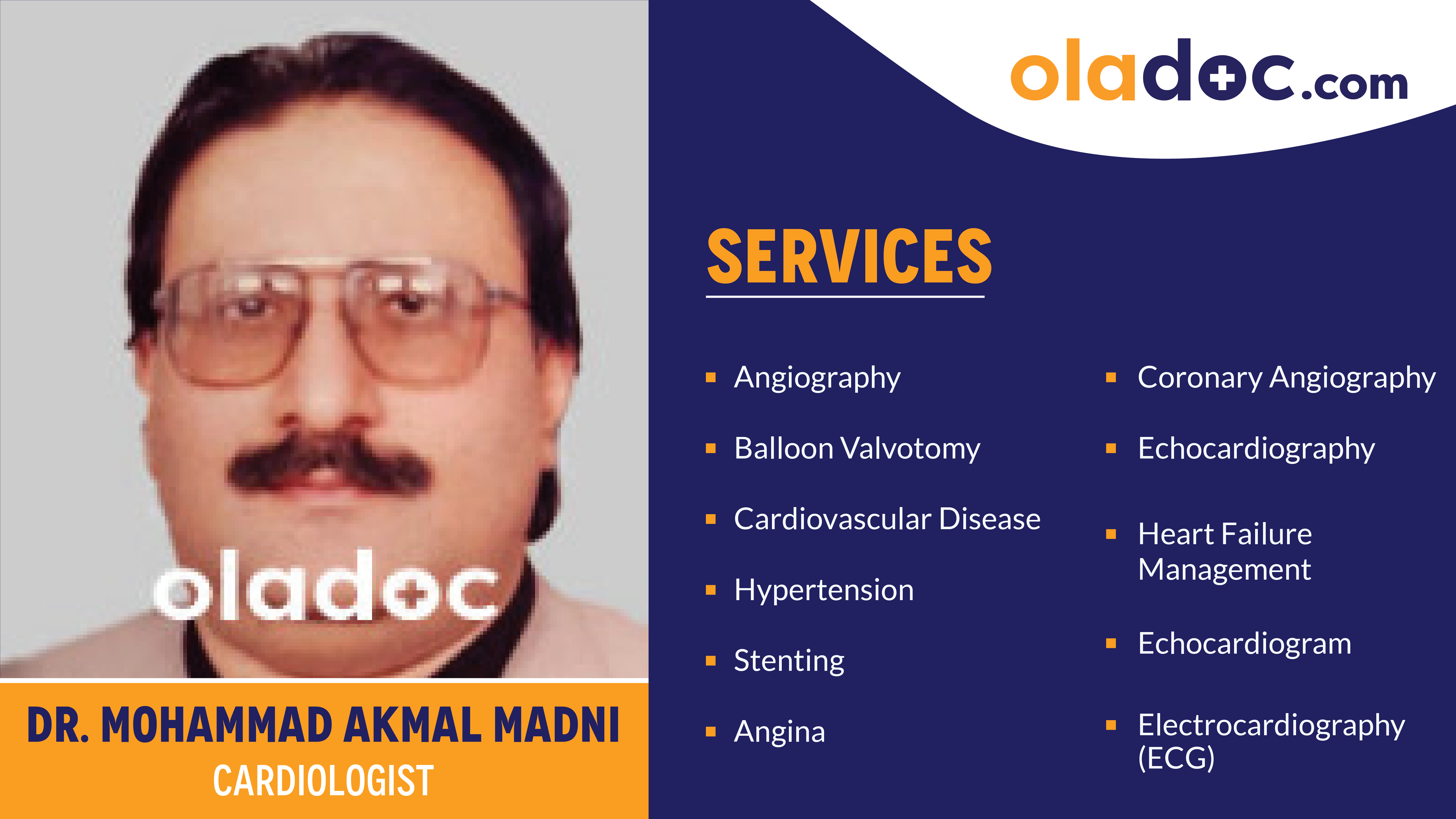 Services provided by Dr.Mohammad Akmal Madni